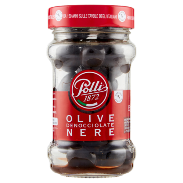 Polli Olive Denocciolate Nere 85 g