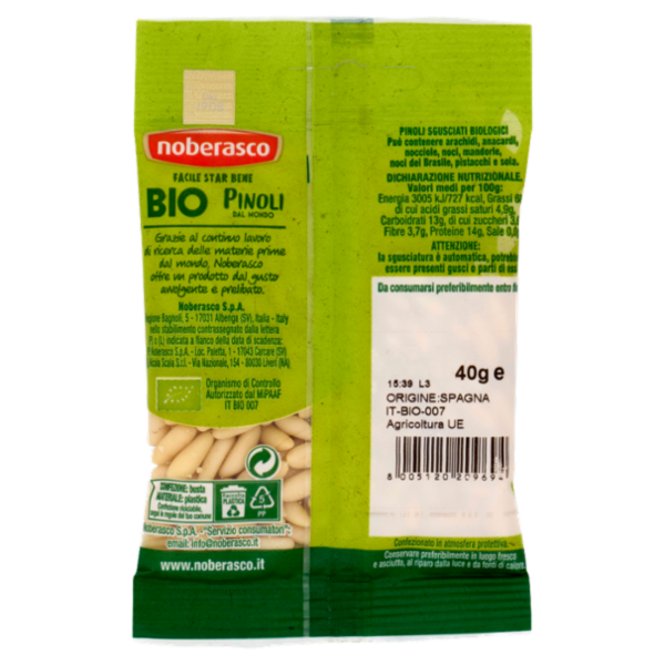 noberasco Bio Pinoli dal Mondo 40 g