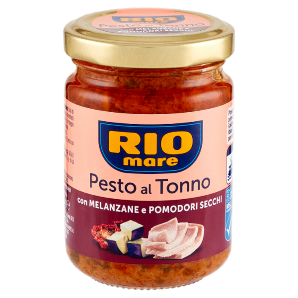 Rio mare Pesto al Tonno con Melanzane e Pomodori Secchi 130 g