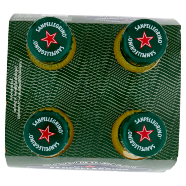 BIBITE SANPELLEGRINO, Bevande Gassate, Naturali, Aranciata Amara, Vetro 4x20cl