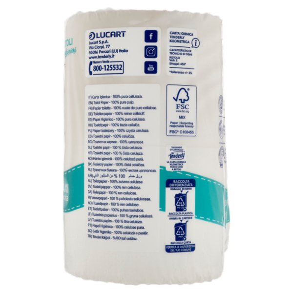 Tenderly Kilometrica Rotoli Lunghissimi 4 pz