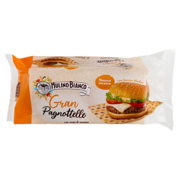 Mulino Bianco Gran Pagnottelle Pane Ideale per Panini 4 pezzi 300g