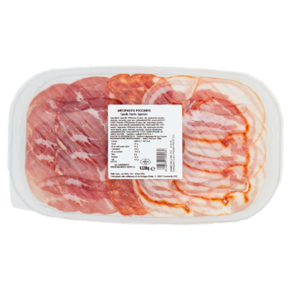 Assaggi e paesaggi Antipasto Piccante Capocollo, Pancetta, Soppressata 120 g