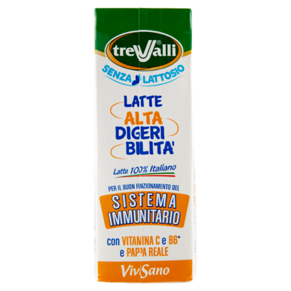 treValli Senza Lattosio Latte Alta Digeribilità Vivi Sano 1000 ml