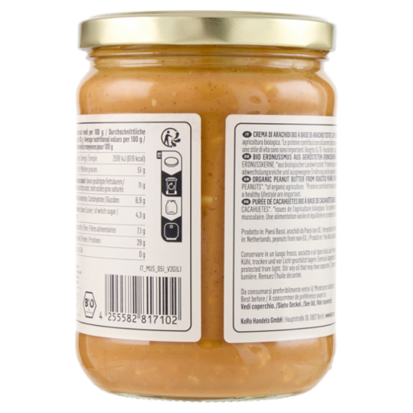 KoRo Crema di arachidi bio Crunchy 500 g