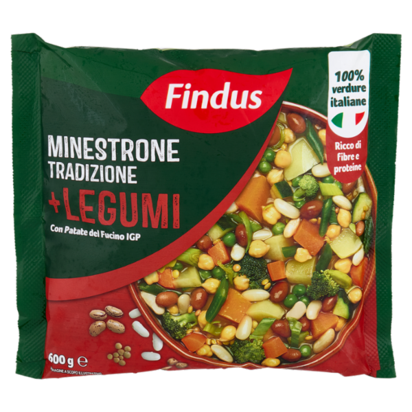 Findus Minestrone Tradizione + Legumi con Patate del Fucino IGP 600 g
