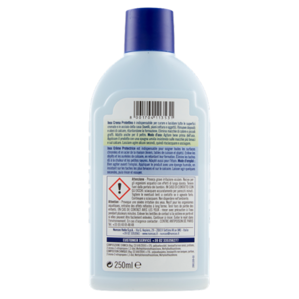 nuncas Inox Crema Protettiva 250 ml