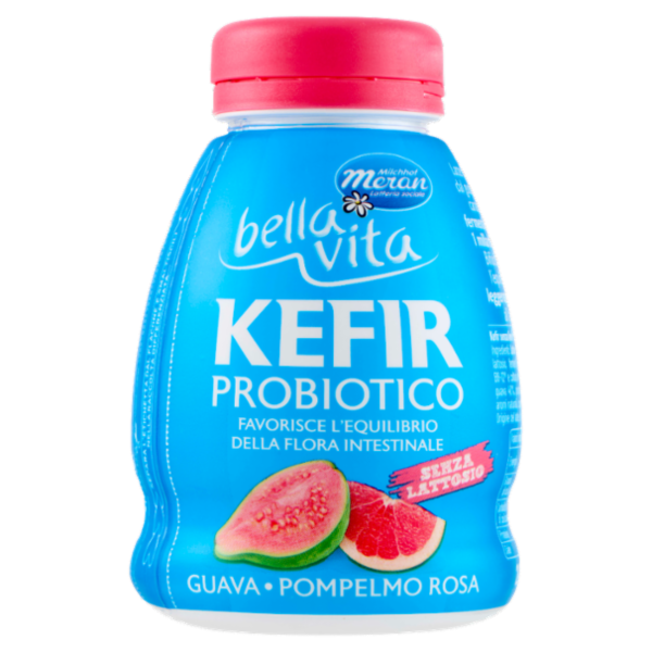bella vita Kefir Probiotico Senza Lattosio Guava ∙ Pompelmo Rosa 200 g