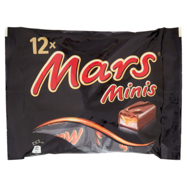 Mars Minis Barrette Snack con Caramello Ricoperte al Cioccolato 227 g