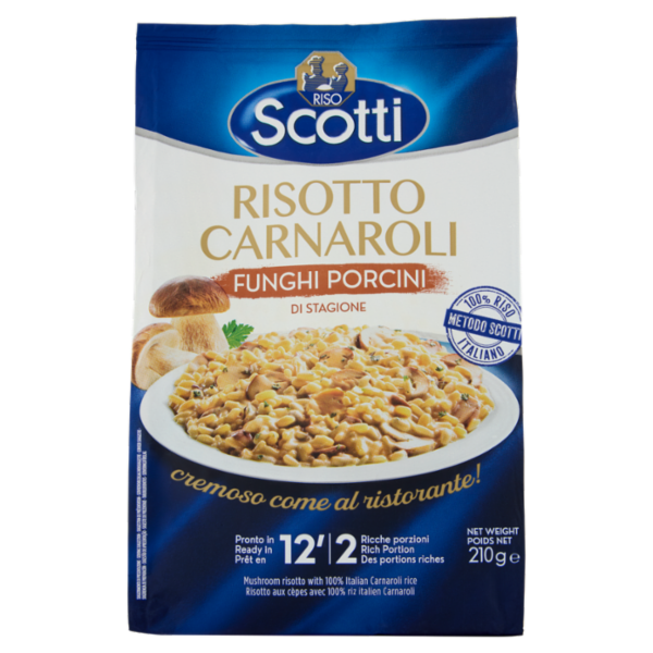Riso Scotti Risotto Carnaroli Funghi Porcini di Stagione 210 g