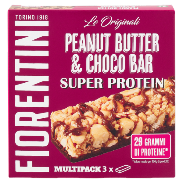 Fiorentini le Originali Peanut Butter & Choco Bar Super Protein Multipack 3 x 38 g