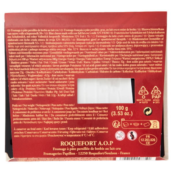 Papillon Roquefort A.O.P. 100 g