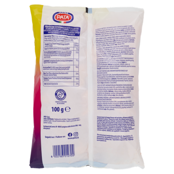 Pata Coni di mais gusto nacho 100 g