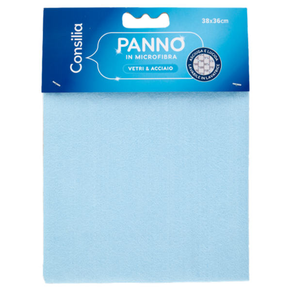 Consilia Panno Vetri & Acciaio Microfibra Cm 38X36