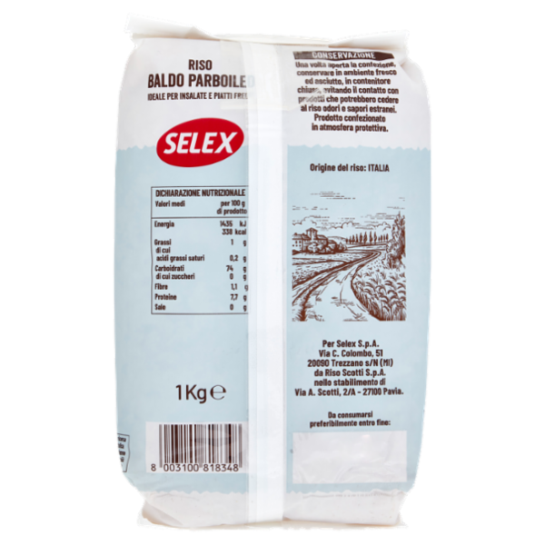 Selex Riso Parboiled Baldo Superfino 1 kg