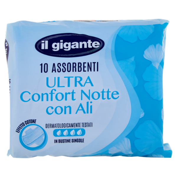 IL GIGANTE Assorbenti Ultra Confort Notte con Ali 10 pz