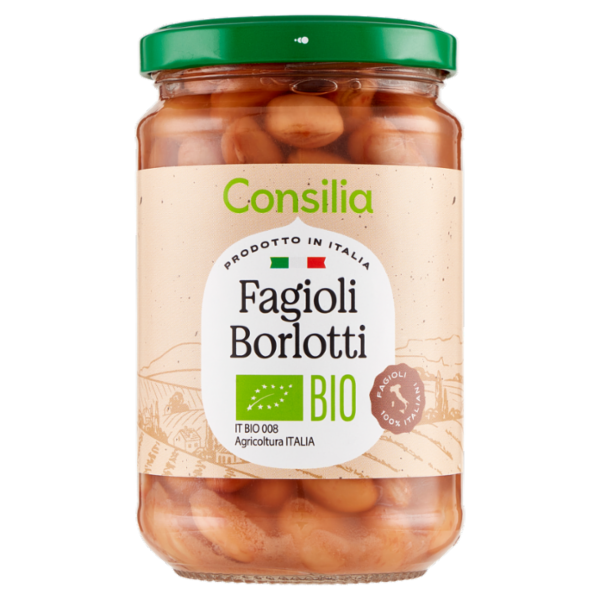Consilia Fagioli Borlotti Lessati Italiani Biologici 300 g