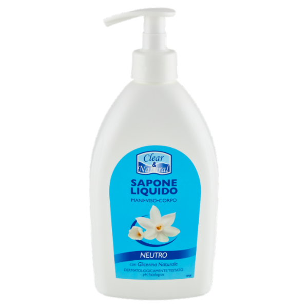 Clear & Natural Sapone Liquido Neutro 500 ml