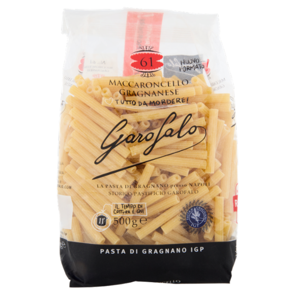 Garofalo Maccaroncello Gragnanese 61 Pasta di Gragnano IGP 500 g