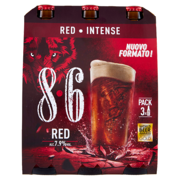 8.6 Red 3 x 33 cL