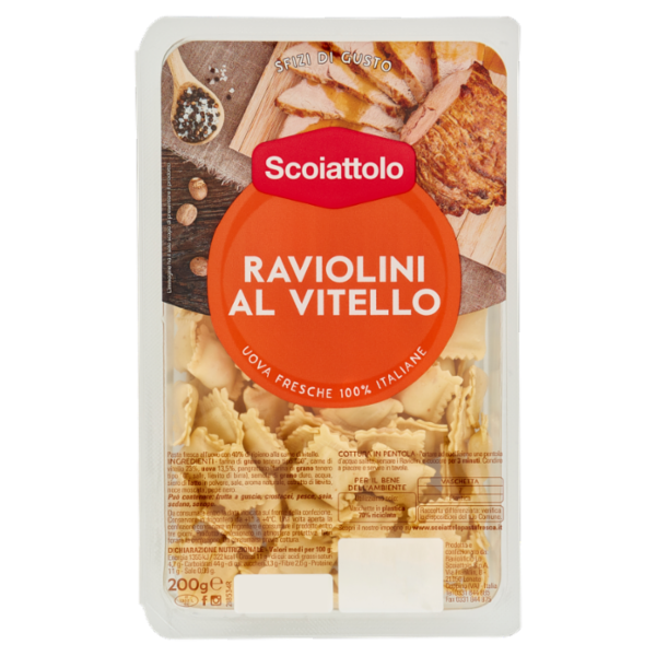 Scoiattolo Sfizi di Gusto Raviolini al Vitello 200 g