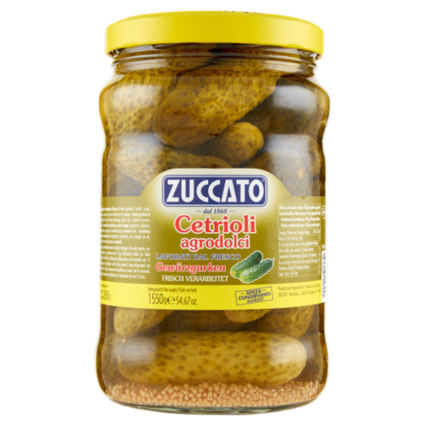 Zuccato Cetrioli agrodolci 1550 g