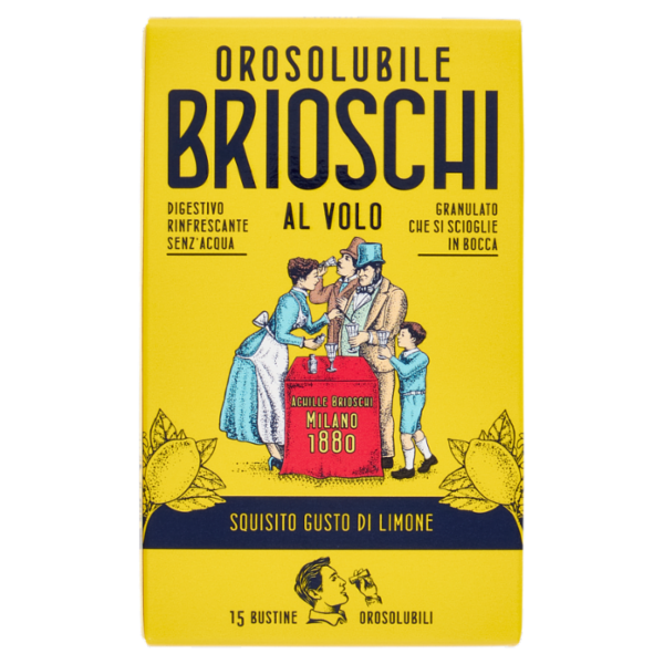 Brioschi Orosolubile al Volo Squisito Gusto di Limone 15 x 1 g