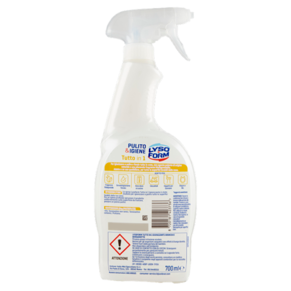 Lysoform Pulito & Igiene Tutto in 1 Arancia & Bergamotto 700 ml