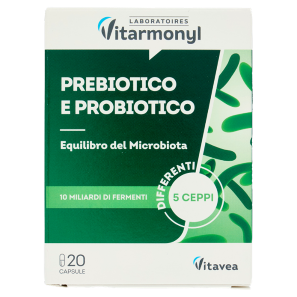 Laboratoires Vitarmonyl Prebiotico e Probiotico 20 Capsule 7,90 g