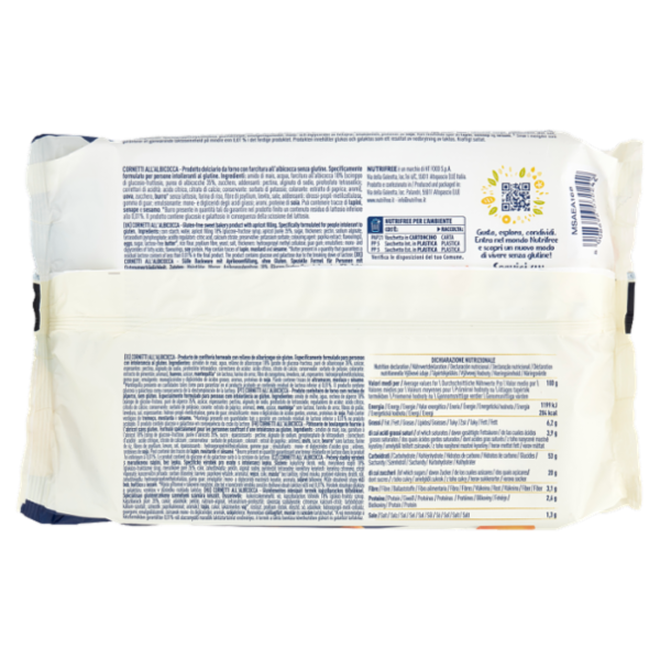 Nutrifree Cornetti all'Albicocca Senza Glutine 4 Monoporzioni 240 g