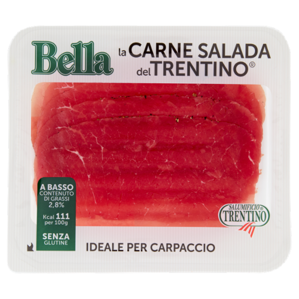 Salumificio Trentino Bella la Carne Salada del Trentino Ideale per Carpaccio 0,100 kg