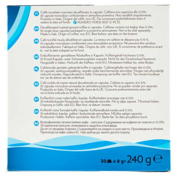 Lavazza Espresso Dek Gentile Compatibile con Macchine Nescafé Dolce Gusto* 30 x 8 g