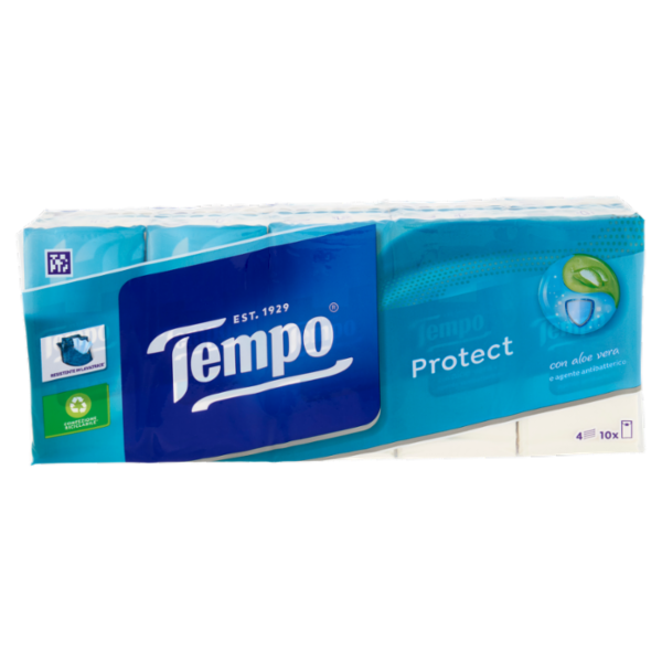Tempo Protect Fazzoletti 4 veli 10 pz