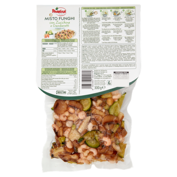 Pagnan Misto Funghi con Zucchine e Gamberetti Congelati 300 g
