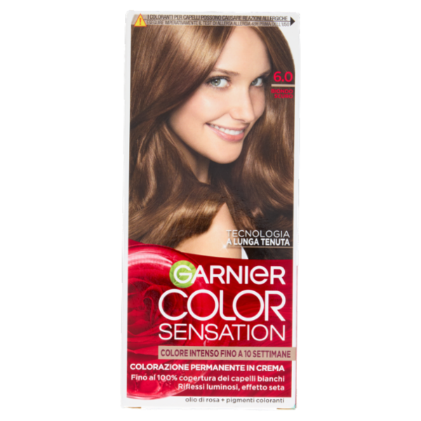 Garnier Color Sensation Colorazione Permanente in Crema 6.0 Biondo Scuro
