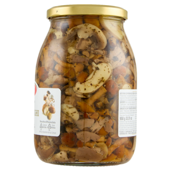 Iposea Misto Funghi con porcini in olio di semi di girasole 950 g