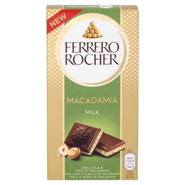 Ferrero Rocher Macadamia Milk Nocciola & Noci di Macadamia 90 g