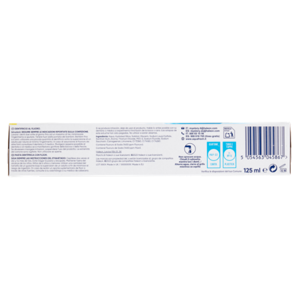 Aquafresh Dentifricio Tripla Protezione Smalto Forte, Gengive Sane Gusto Menta Fresca 125 ml