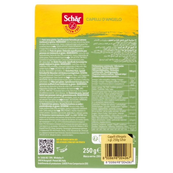 Schär Capelli d'Angelo 250 g