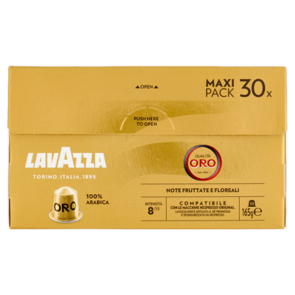 Lavazza Qualità Oro Compatibile con Nespresso Original 30 Capsule 165 g