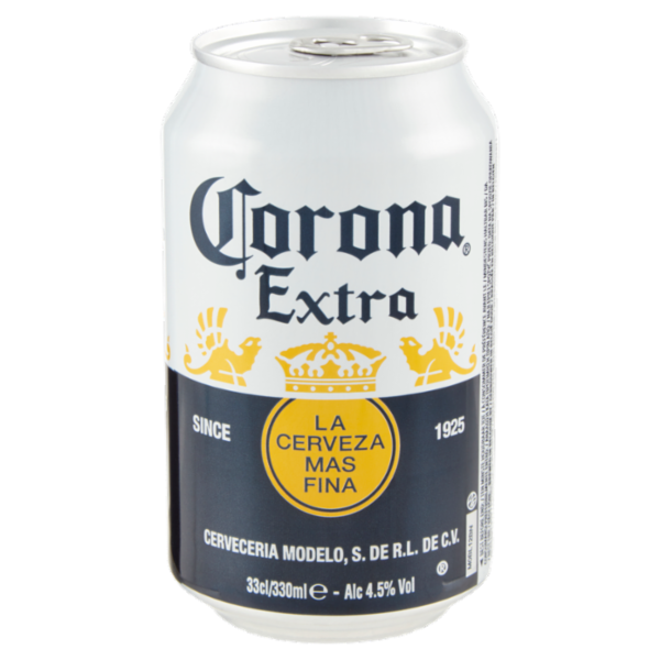 CORONA EXTRA Birra lager internazionale lattina 33cl