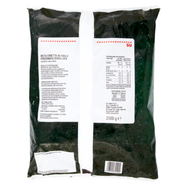 Sù Bieta Erbetta a Cubetti Surgelata 2,5 kg