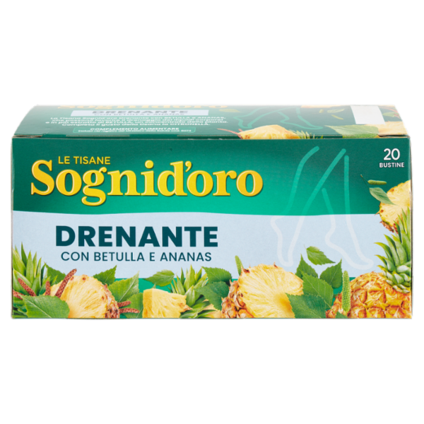 Sognid'oro le Tisane Drenante con Betulla e Ananas bustine 20 x 1,8 g