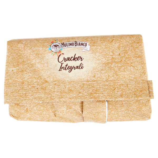 Mulino Bianco Cracker Integrali con Farina Sostenibile Ricchi di Fibre 500g