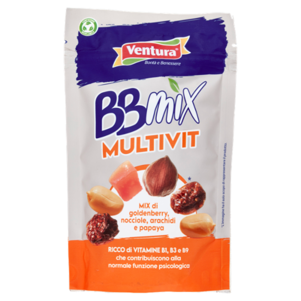 Ventura BBmix Multivit Mix di goldenberry, nocciole, arachidi e papaya 150 g