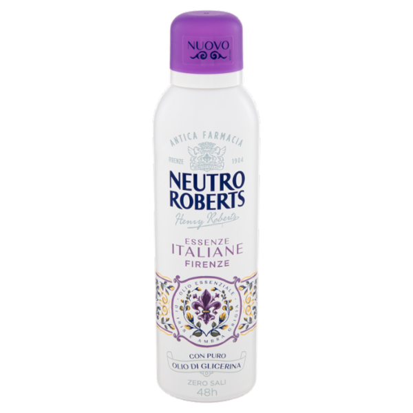 Neutro Roberts Essenze Italiane Firenze Olio Essenziale di Iris e Ambra Grigia 200 ml