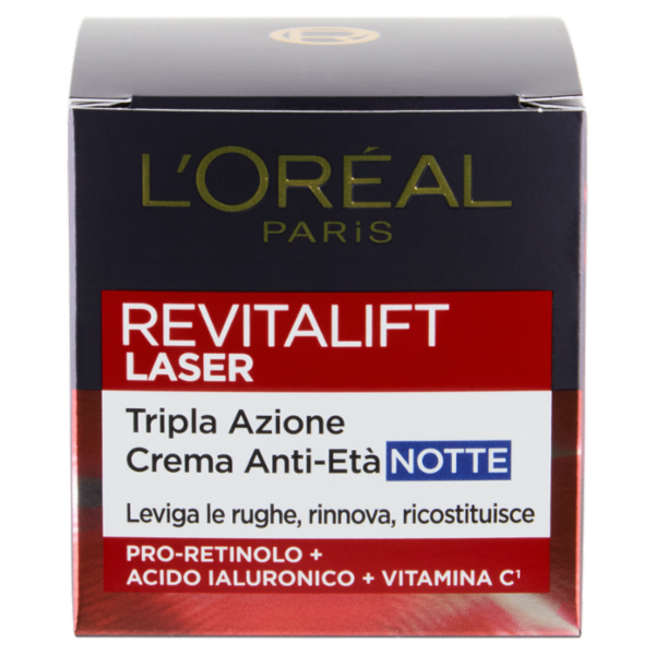 L'Oréal Paris Revitalift Laser Tripla Azione Crema Anti-Età Notte 50 ml