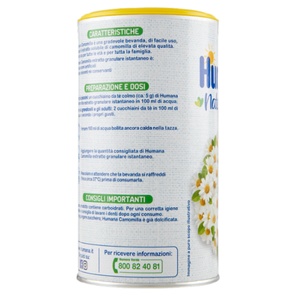 Humana NaturCare Camomilla estratto granulare istantaneo 200 g