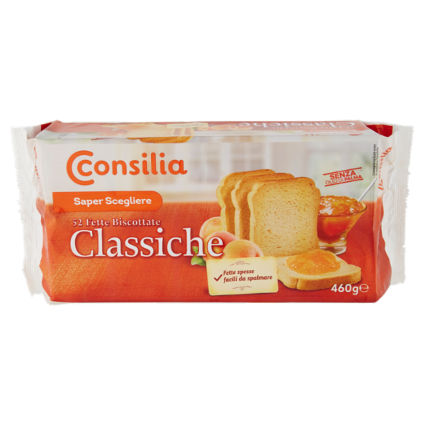 Consilia Saper Scegliere 52 Fette Biscottate Classiche 460 g (senza olio di palma)