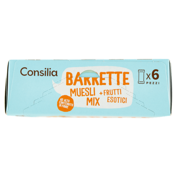 Consilia Barrette di Cereali con Muesli Mix con Frutti Esotici 6x25 g